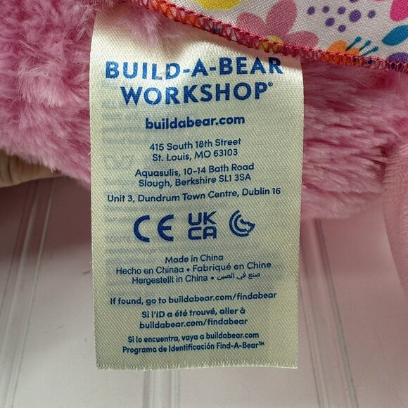 Build-A-Bear Workshop Pink Flamingo Plush 18” With‎ Outfit Dress Shoes Bow EUC - Picture 4 of 4
